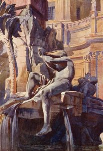 The Fountain of Piazza Navona, Rome by Commendator Formilli