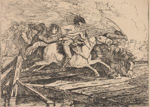 Cavalry Charging by Conrad Gessner