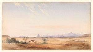 Cordillera of the Andes, as Seen from the Mystery Plain, Near the Santa Cruz, c.1878 by Conrad Martens