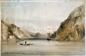 HMS Beagle in the Seaways of Tierra del Fuego