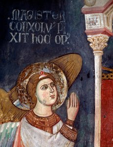 Virgin with child surrounded by angels (detail)