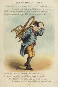 Nursery Rhyme: Old Chairs To Mend (chromolithograph)