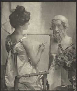 Woman Drawing from Bust by Constant Puyo