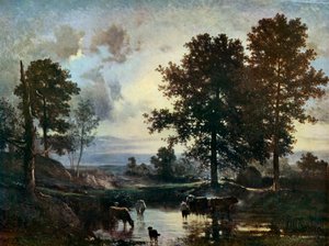 Watering Cattle by Constant Troyon