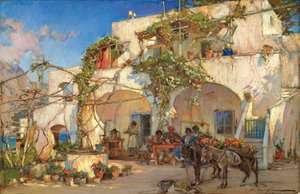 At the Tavern by Constantin Alexandrovich Westchiloff