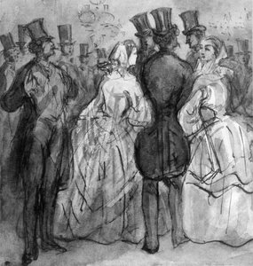 At the Theater by Constantin Guys