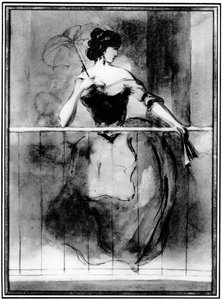 Lady at a Balcony