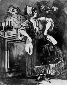 Le Comptoir, 19th century by Constantin Guys