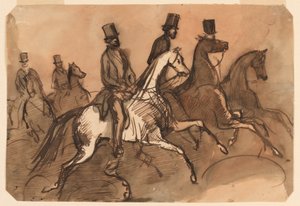 Men on Horseback by Constantin Guys