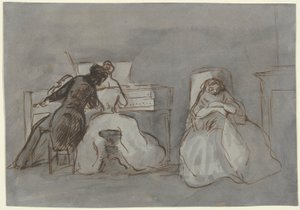 Student and Music Teacher