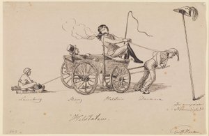 The Whole State. Political Satirical Sheet by Constantin Hansen