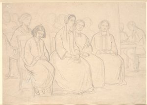 At Hages During a Lecture by Høyen by Constantin Hansen
