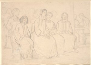 At Hages During a Lecture by Høyen by Constantin Hansen