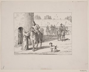 Illustration for Svend Grundtvig, "Marsk Stig: Danish Folk Song from the 13th Century", 1861 by Constantin Hansen