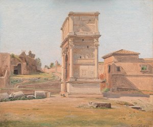 The Arch of Titus in Rome by Constantin Hansen