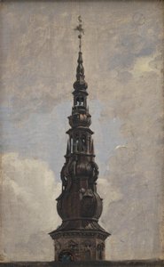 The Great Spire of Kronborg Castle. Study by Constantin Hansen