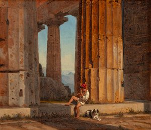 View of the Temple of Poseidon at Paestum