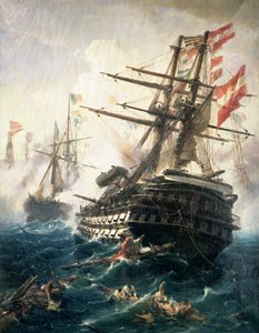 The Battle of Lissa, Fought Between the Austro-Hungarian Empire and Italy, in 1866 by Constantin Volanakis