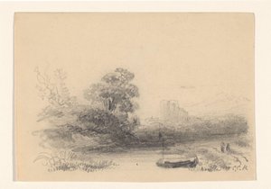 Landscape with Water and Rowboat