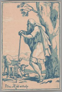 The Old Shepherd by Conte Antonio Maria Zanetti the Elder