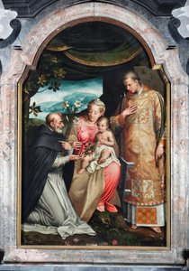 Virgin and Child between Saint Vincent Ferrier and Saint Vincent of Zaragoza