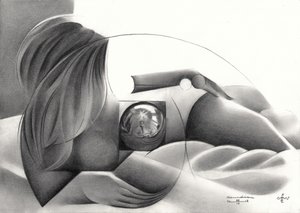 Abstract Nude Reflection by Corné Akkers