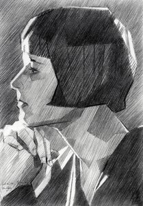 Art Deco Woman Portrait