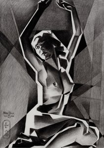 Dynamic Geometric Nude by Corné Akkers