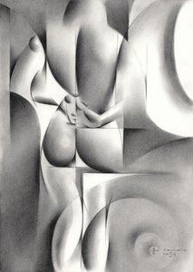 Elegant Geometric Nude