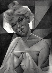 Elegant Monochrome Woman by Corné Akkers