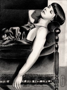 Elegant Woman Resting by Corné Akkers