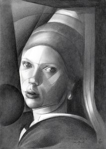 Geometric Pearl Gaze