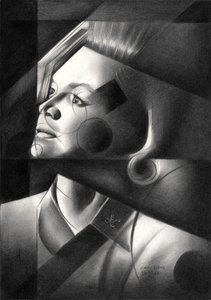 Geometric Woman Portrait