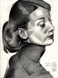 Geometric Woman Profile by Corné Akkers