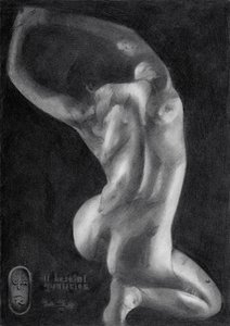 Graceful Nude Figure Study by Corné Akkers