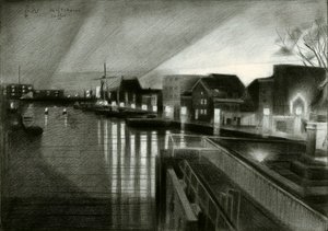 Night Canal Glow