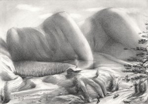 Nude Mountain Dream by Corné Akkers