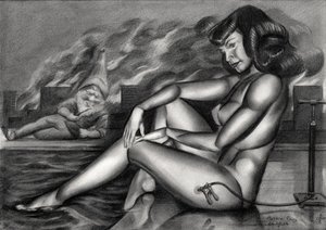 Pensive Pinup Gnome