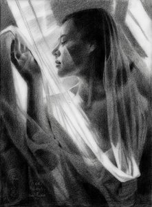 Serene Profile In Light by Corné Akkers