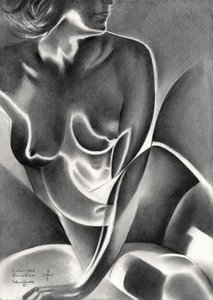 Stylized Female Form by Corné Akkers