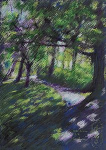 Sunlit Forest Path
