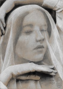 Veiled Serene Woman by Corné Akkers