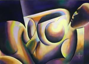 Vibrant Abstract Figures by Corné Akkers