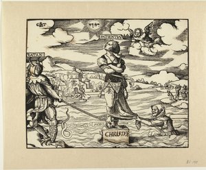 Patience on a Stone in the Water by Cornelis Anthonisz.