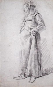 A Standing Peasant Woman by Cornelis Pietersz Bega