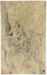 Flight into Egypt by Cornelis Bisschop