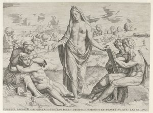 Ingenuity Rewards Diligence and Punishes Laziness by Cornelis Bos (attributed to)
