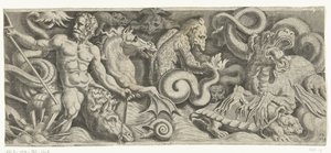 Frieze with the Triumph of Neptune, Right Plate