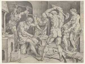 The Forge of Vulcan by Cornelis Bos