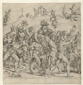 Triumph of Bacchus, Central Plate